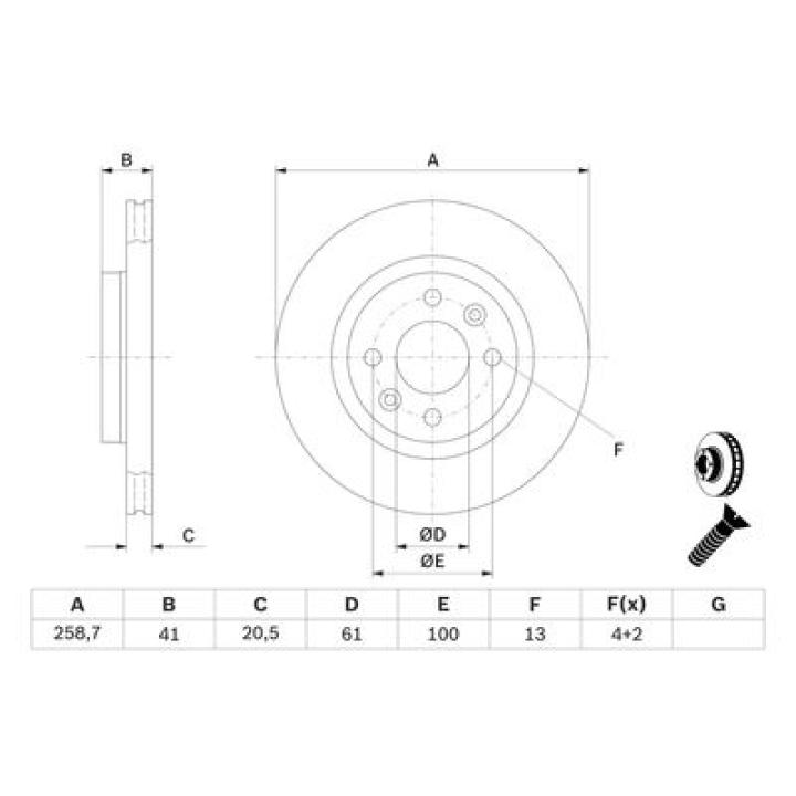 DISQUE FREIN AV VENTILE - 7700780892 - CLIO 2 98- KANGOU 